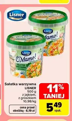 Carrefour Sałatka warzywna z jajkiem Lisner oferta