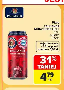 Carrefour Piwo Paulaner Münchner Hell oferta