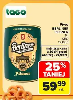 Carrefour Piwo Berliner Pilsner keg oferta