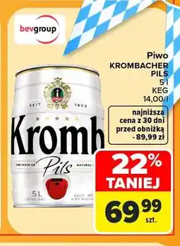 Carrefour Piwo Krombacher Pils keg oferta