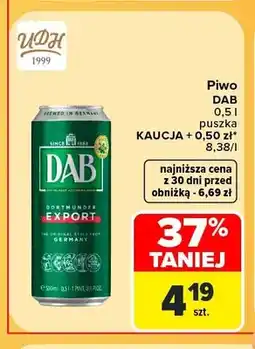 Carrefour Piwo DAB oferta