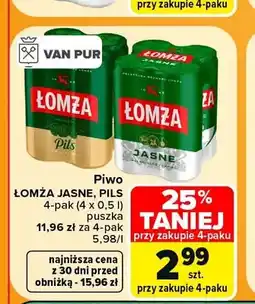 Carrefour Piwo Łomża 4-pak oferta