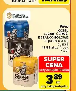 Carrefour Piwo Kozel Ležák 4-pak oferta