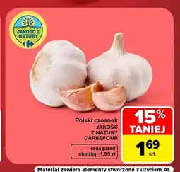 Carrefour Czosnek polski Jakość z Natury Carrefour oferta