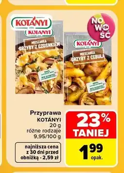 Carrefour Przyprawa Kotányi grzyby z czosnkiem oferta