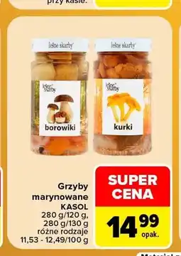 Carrefour Grzyby marynowane borowiki Leśne Skarby oferta