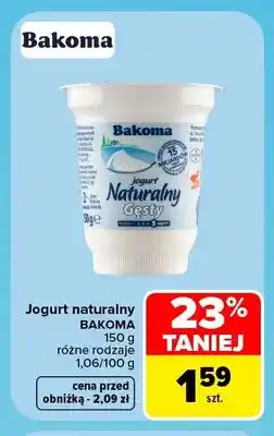 Carrefour Jogurt naturalny Bakoma oferta