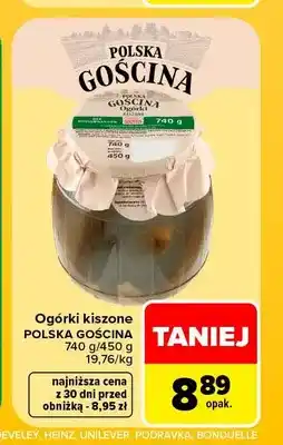 Carrefour Ogórki kiszone Polska Gościna oferta