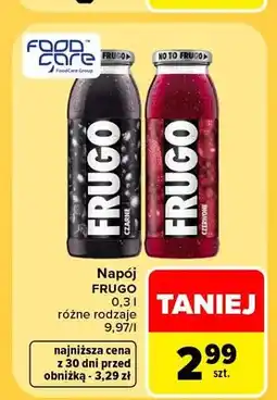 Carrefour Napój Frugo czarne oferta