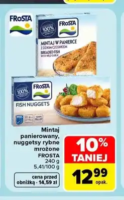 Carrefour Mintaj panierowany mrożony Frosta oferta