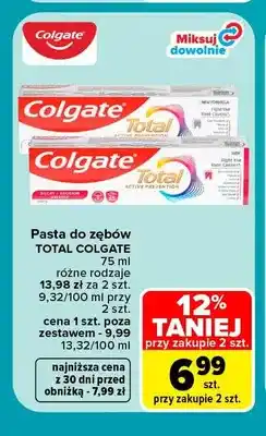Carrefour Pasta do zębów Total Colgate oferta