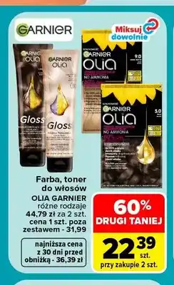 Carrefour Farba, toner do włosów Olia Garnier oferta