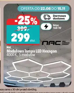 Biedronka Modułowa lampa LED Hexagon 4000K 5 modułów Nac oferta