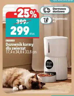 Biedronka Dozownik karmy dla zwierząt Faroro oferta