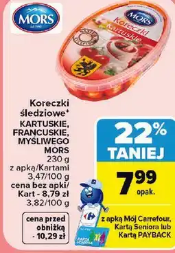 Carrefour Koreczki śledziowe Mors oferta