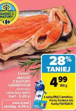 Carrefour Łosoś Jakość z Natury Carrefour dzwonko oferta