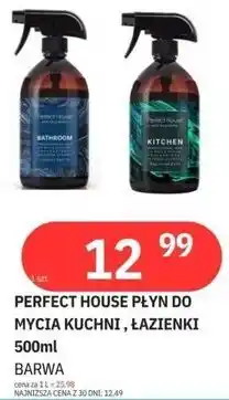 E.Leclerc PERFECT HOUSE PŁYN DO MYCIA KUCHNI , ŁAZIENKI 500ml BARWA oferta