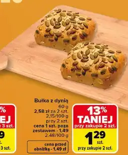Carrefour Bułka z dynią oferta