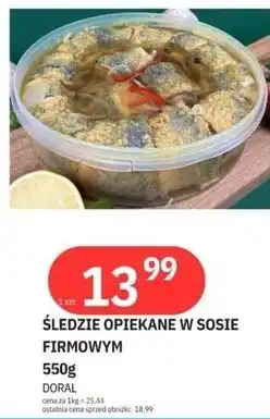 E.Leclerc Śledzie opiekane w sosie firmowym Doral oferta