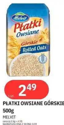 E.Leclerc Płatki owsiane górskie Melvit oferta