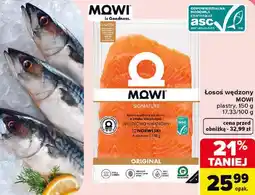 Carrefour Łosoś wędzony MOWI plastry oferta