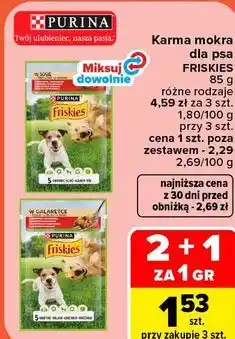Carrefour Karma mokra dla psa FRISKIES PURINA oferta