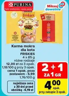 Carrefour Karma mokra dla kota FRISKIES oferta