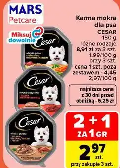 Carrefour Karma mokra dla psa CESAR oferta