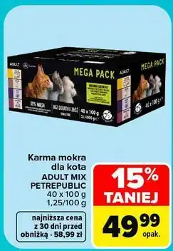 Carrefour Karma mokra dla kota ADULT MIX PETREPUBLIC oferta