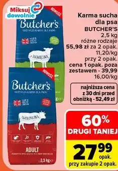 Carrefour Karma sucha dla psa Butcher's oferta