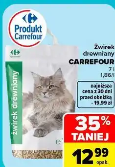 Carrefour Żwirek drewniany CARREFOUR oferta