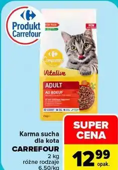 Carrefour Karma sucha dla kota CARREFOUR Companino Vitalive oferta