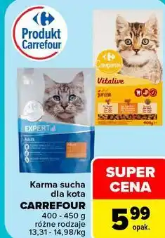 Carrefour Karma sucha dla kota CARREFOUR oferta