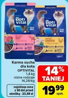 Carrefour Karma sucha dla kota OPTIVITAL oferta