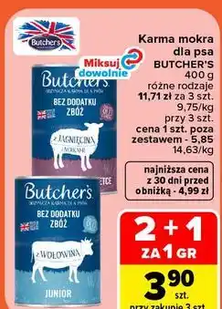 Carrefour Karma mokra dla psa Butcher's oferta