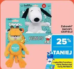 Carrefour Zabawki dla zwierząt Snoopy, Garfield oferta