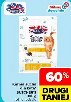 Carrefour Karma sucha dla kota Butcher's Delicious Dinners oferta