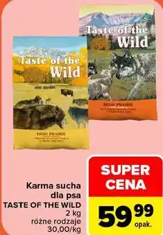 Carrefour Karma sucha dla psa TASTE OF THE WILD oferta