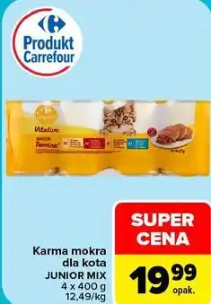 Carrefour Karma mokra dla kota JUNIOR MIX Companino Vitalive oferta