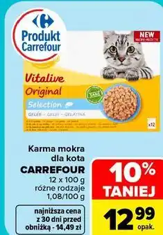 Carrefour Karma mokra dla kota CARREFOUR Companino Vitalive Original Selection oferta