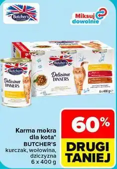 Carrefour Karma mokra dla kota Butcher's Delicious Dinners oferta