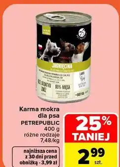 Carrefour Karma mokra dla psa Petrepublic oferta