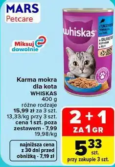Carrefour Karma mokra dla kota Whiskas oferta