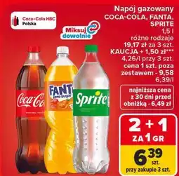 Carrefour Napój gazowany Coca-Cola, Fanta, Sprite oferta