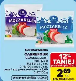 Carrefour Ser mozzarella CARREFOUR oferta