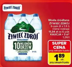 Carrefour Woda źródlana Żywiec Zdrój niegazowany oferta