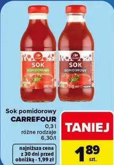 Carrefour Sok pomidorowy CARREFOUR oferta
