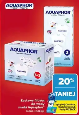 Carrefour Zestawy filtrów do wody marki Aquaphor oferta