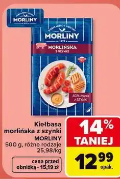 Carrefour Kiełbasa morlińska z szynki MORLINY oferta