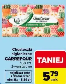Carrefour Chusteczki higieniczne CARREFOUR oferta